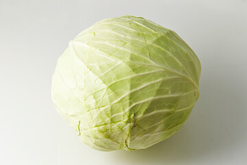 Fototapeta premium fresh cabbage over white background