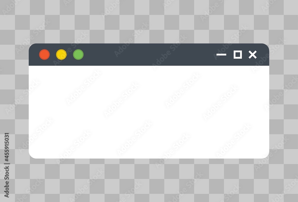 Poster computer blank window frame template for advertisement, user interface, mock up.