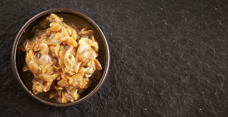Jeotgal ,Salted Seafood, salted clams 