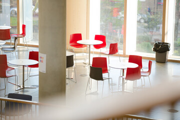 Empty cafeteria