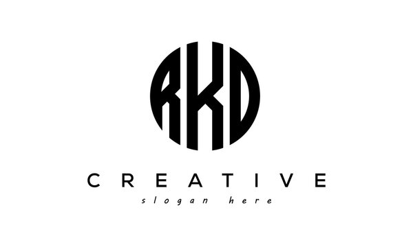 Letters RKO Creative Circle Logo Design Vector	