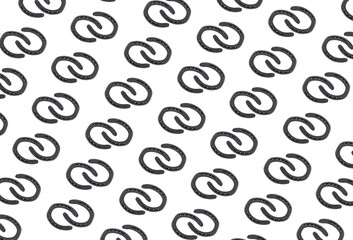 horseshoe pattern black background texture symbol of luck on isolated background