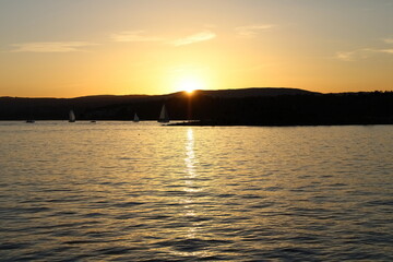 Seascape and sunset 