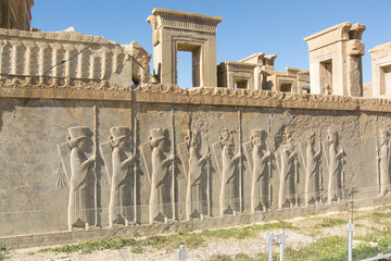 Reliefs at Persepolis, Iran - obrazy, fototapety, plakaty