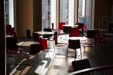 Empty cafeteria