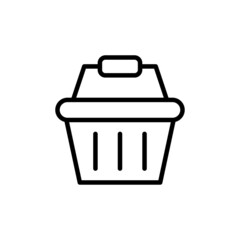 shopping basket icon vector for your design element
