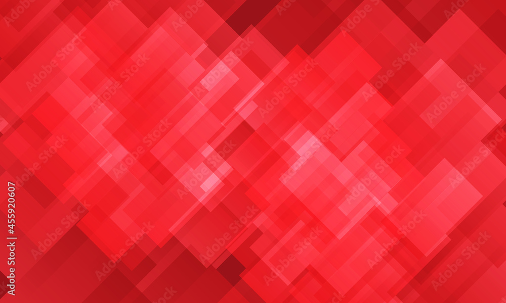 Poster abstract red tone mosaic pattern design futuristic background vector