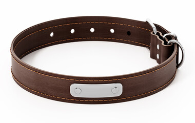 Dog collar isolated on white background. 3D illustration