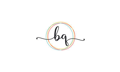 Initial B G letter handwriting logo Design
