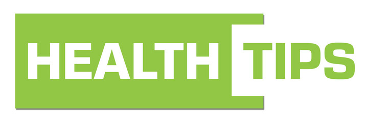 Health Tips Green Horizontal Stripe 