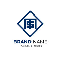 Initial MS SM vector modern style and minimalist logo design