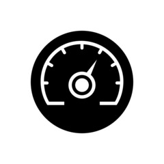 Speedometer icon vector. tachometer illustration sign. measuring device symbol. Display with measurement logo.