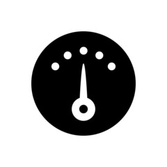 Speedometer icon vector. tachometer illustration sign. measuring device symbol. Display with measurement logo.