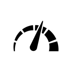 Speedometer icon vector. tachometer illustration sign. measuring device symbol. Display with measurement logo.