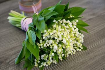 Bouquet of lilies of the valley