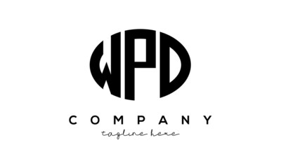 WPD three Letters creative circle logo design