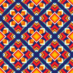 Obraz premium Oriental ethnic seamless pattern traditional background Design for carpet,wallpaper,clothing,wrapping,batik,fabric,embroidery style.
