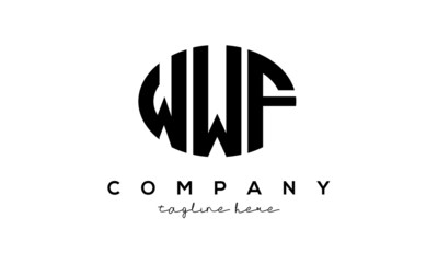 WWF three Letters creative circle logo design