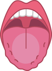 舌の健康についてのイラスト