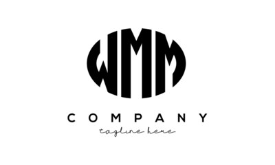 WMM three Letters creative circle logo design