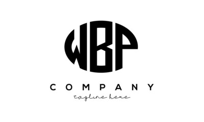 WBP three Letters creative circle logo design