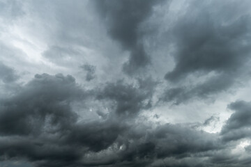 Fototapeta na wymiar Heavy Dark Storm Cloud . Stormy Weather