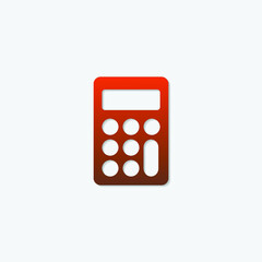 Calculator icon vector illustration. Calculator symbol.mathematics illustration sign icon
