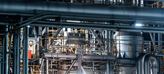 Factory Metallic Pipeline　　 
工場のメタリックなパイプライン【神奈川県・川崎市】