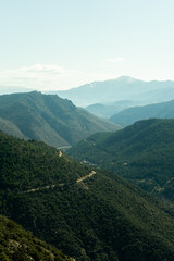 Fototapeta premium road in the valley of some mountains