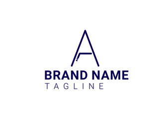 A letter logo and icon design template
