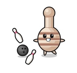 Character cartoon of honey dipper as a tour guide