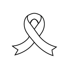 Ribbon icon vector. bow illustration sign. loop symbol.