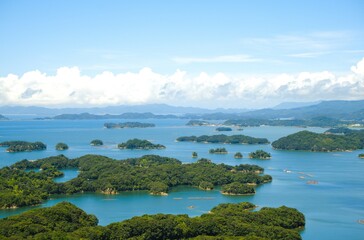 夏の九十九島の景色
