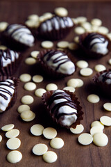  date palm dessert dipped with white chocolate