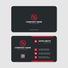 Modern professional business card design vector