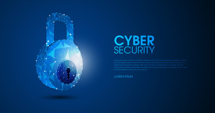 Computer network internet cyber security background. Cyber crime vector illustration. digital lock vector illustration EPS 10.