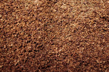 Drying coffee in the hot sun background texture