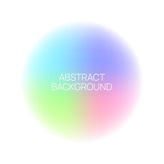 Vector blurred glowing circle.