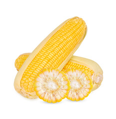Corn isolated on white background