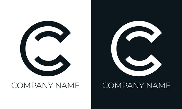 Initial letter c logo vector design template. Creative modern trendy c typography and black colors.