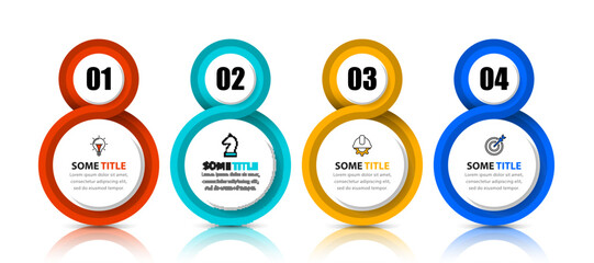 Infographic design template. Creative concept with 4 steps
