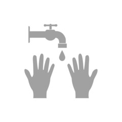 Hand sanitizer icon. Hands wash icon and hands logo. Vector illustration