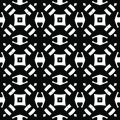 Flower geometric pattern. Seamless vector background. White and black ornament. Ornament for fabric, wallpaper, packaging. 

Decorative print