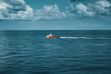 boat offshore