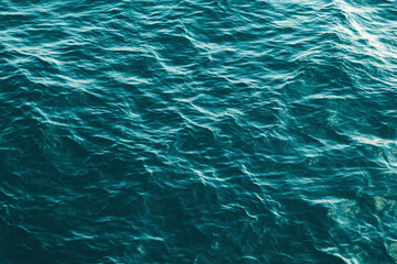 Ocean water with small waves