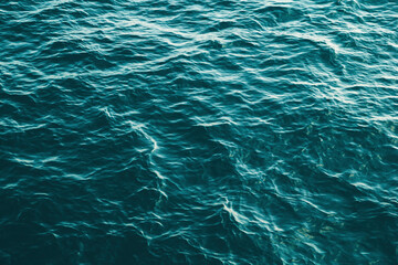 Ocean water with small waves