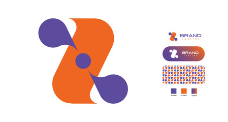 Bold Chat Bubble icon Logo using letter X for social media, fashion, trendy, creative, art, artist, health care related business with color pattern using colours Blue, Orange and gradient for branding