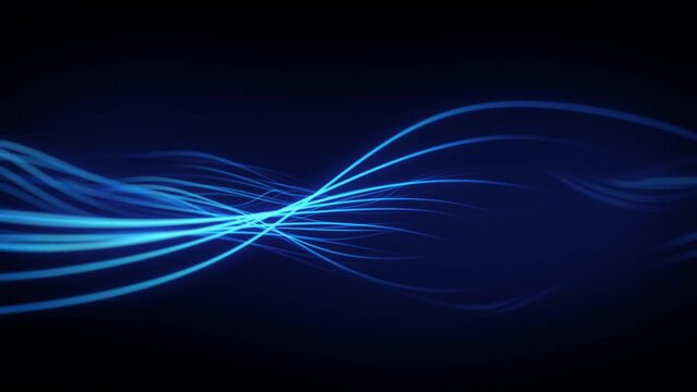 Abstract Fractal Mesh Strings Fx Loop/ 4k animation of an abstract animated beautiful background with fractal mesh strings seamless looping