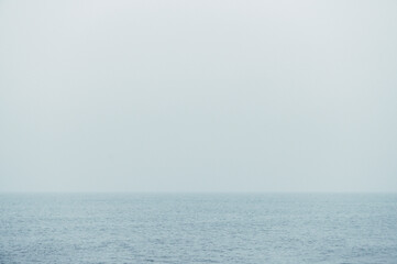 soft foggy ocean horizon 