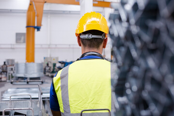 Factory worker in factory